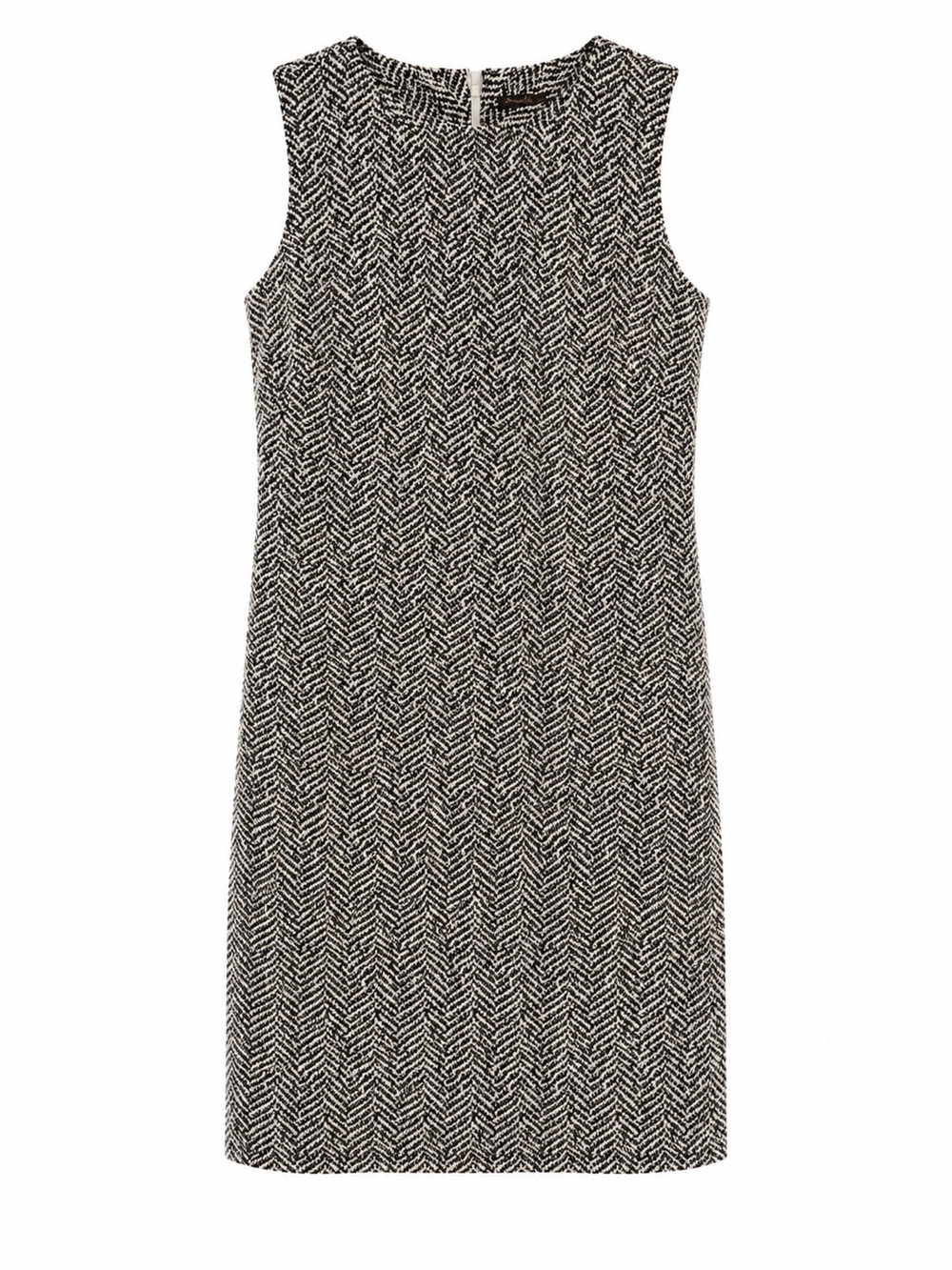 J. McLaughlin NWT Sophia Herringbone Jacquard Shift Dress Black White Large